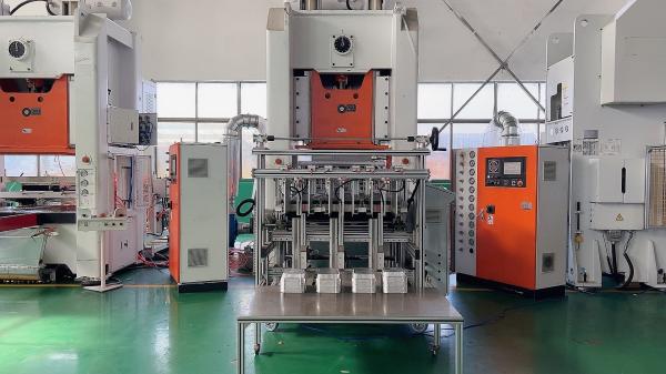 Quality 4 Cavities 0.8Mpa Aluminium Foil Container Production Line Aluminum Container Machine for sale
