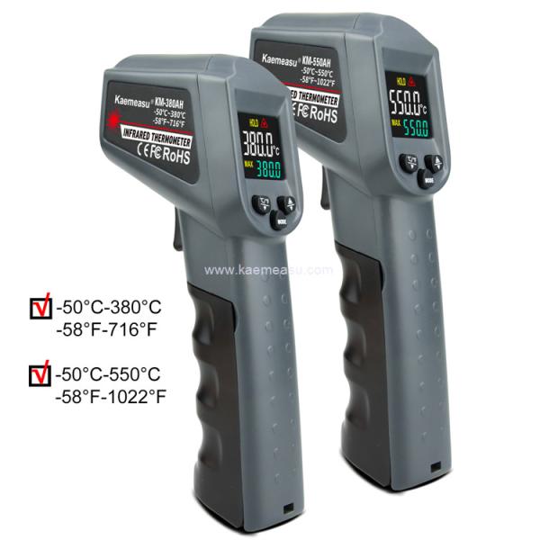 Quality Kaemeasu Color Display High Heat Infrared Thermometer With Laser Targeting for sale