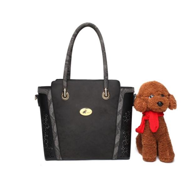Luxury Cool Pattern Outdoor Dog Handbag Pet PU Leather Carrier