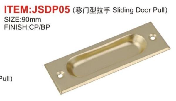 Quality Flush Sliding Door Pull Handles , Recessed Metal Pull For Wardrobe 90mm for sale