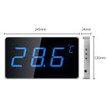 LX923TW-B Digital Temperature Humidity Meter with Waterproof Probe - Blue