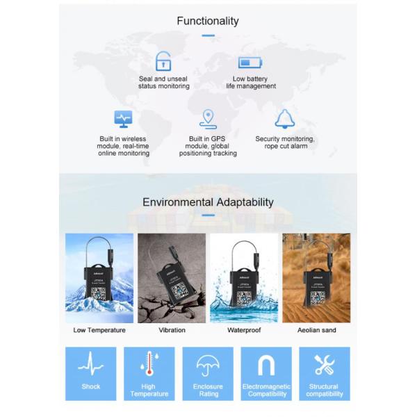 JT707A Portable Shockproof GPS Container Security Seal CE Certification 4