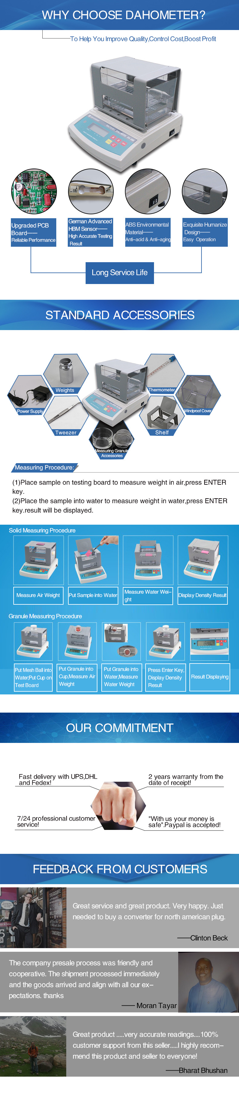 DahoMeter Smart Densitometer, Instrument for Measuring Specific Gravity