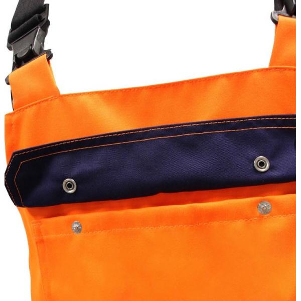 Man 250GSM CVC Reflective Working Bib Overalls With Adjustable Braces Clasps buckles