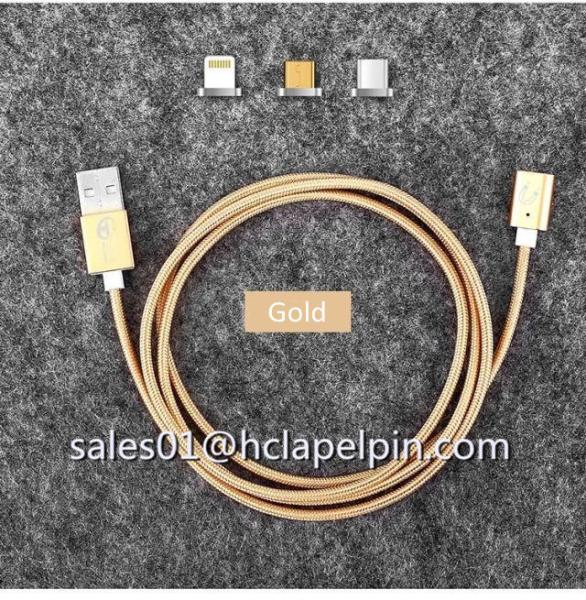 Quality Magnetic Charging Cable For iphone6 and Samsung mobile phone micro usb cable for sale
