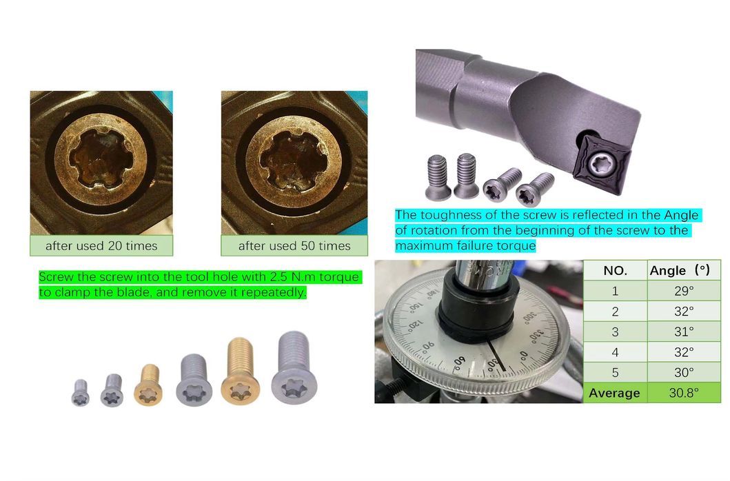 M1.6 M1.8 M2 M2.5 M3 M3.5 M4 M4.5 M5 M6 M8 Cutting Tool Screw Customized High Strength Screws for Cutting Tool Fasteners Insert and Indexable Mill Fasteners