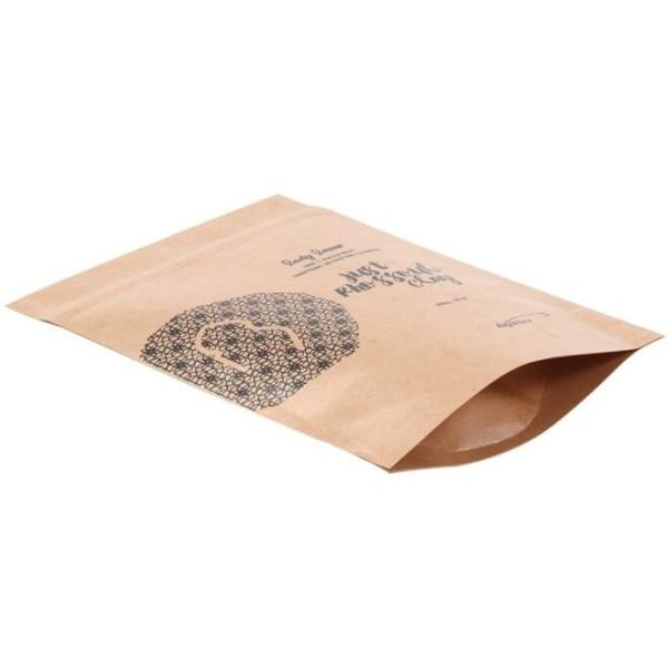 Food Grade Kraft Paper Pouch 1000g Heat Seal Printed Customized size