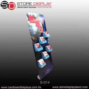 Buy cheap custom corrugated paper POP standee with small trays product