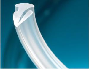 Oil Resistant Silicone Seal Strip , Silicone Extruded Gasket Profiles For Oven