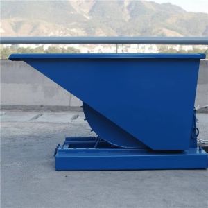 Low Profile Self Dump Hopper / Metal Waste Bin / Steel Dumpster