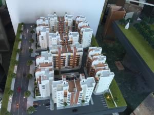 Buy cheap Small Size Architectural Scale Models , LED Light Commercial Building 3D Model product
