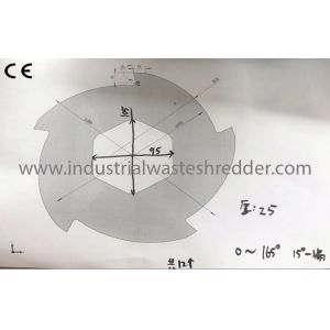 Wood Window Frame Industrial Waste Shredder With Magnetic Separation System