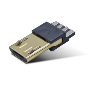 Gold Plating 4 Pin Micro Connector Metal Shell 10000-15000 Times High Durabil
