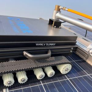 US Solar Panel Photovoltaic Power Panel Cleaning Robot with Nylon Bristles Brush