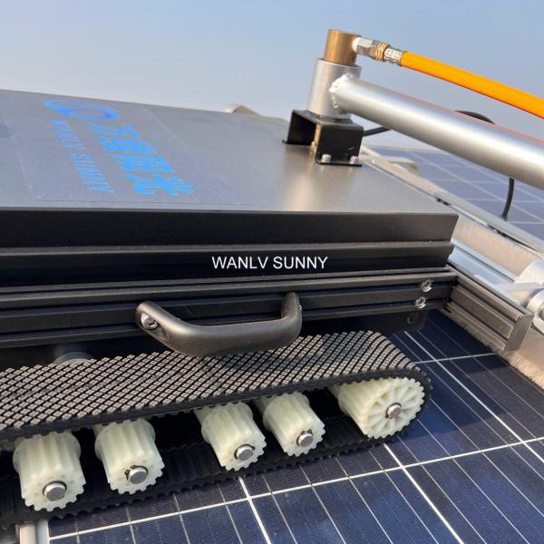 Quality US Solar Panel Photovoltaic Power Panel Cleaning Robot with Nylon Bristles Brush for sale