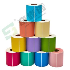 Buy cheap Colorfull Adhesive Label Adhesive Sticker Blank Sticker adhesiev Label in Roll product