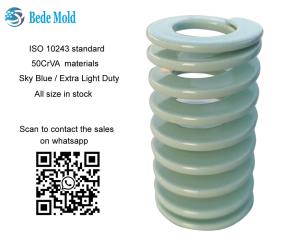 Buy cheap Extre Light Load Mold Spring ISO10243 Standard 50CrVA materials light green color product