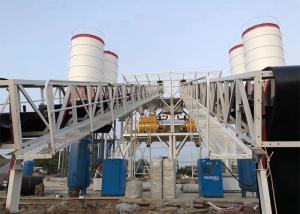Capacity 150m3 260KW Mobile Batching Plant Mobile With JS3000 Mixer
