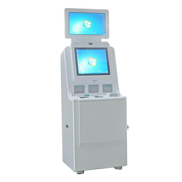 Dual Screen Hospital Self Service Kiosk For Patient Check In / Enquiry Registration / Report Printing