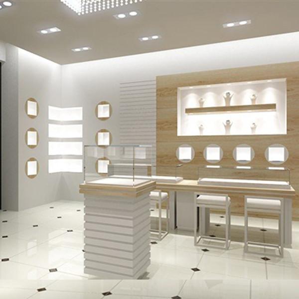 Quality complete maple glass showcase system for jewelry for sale