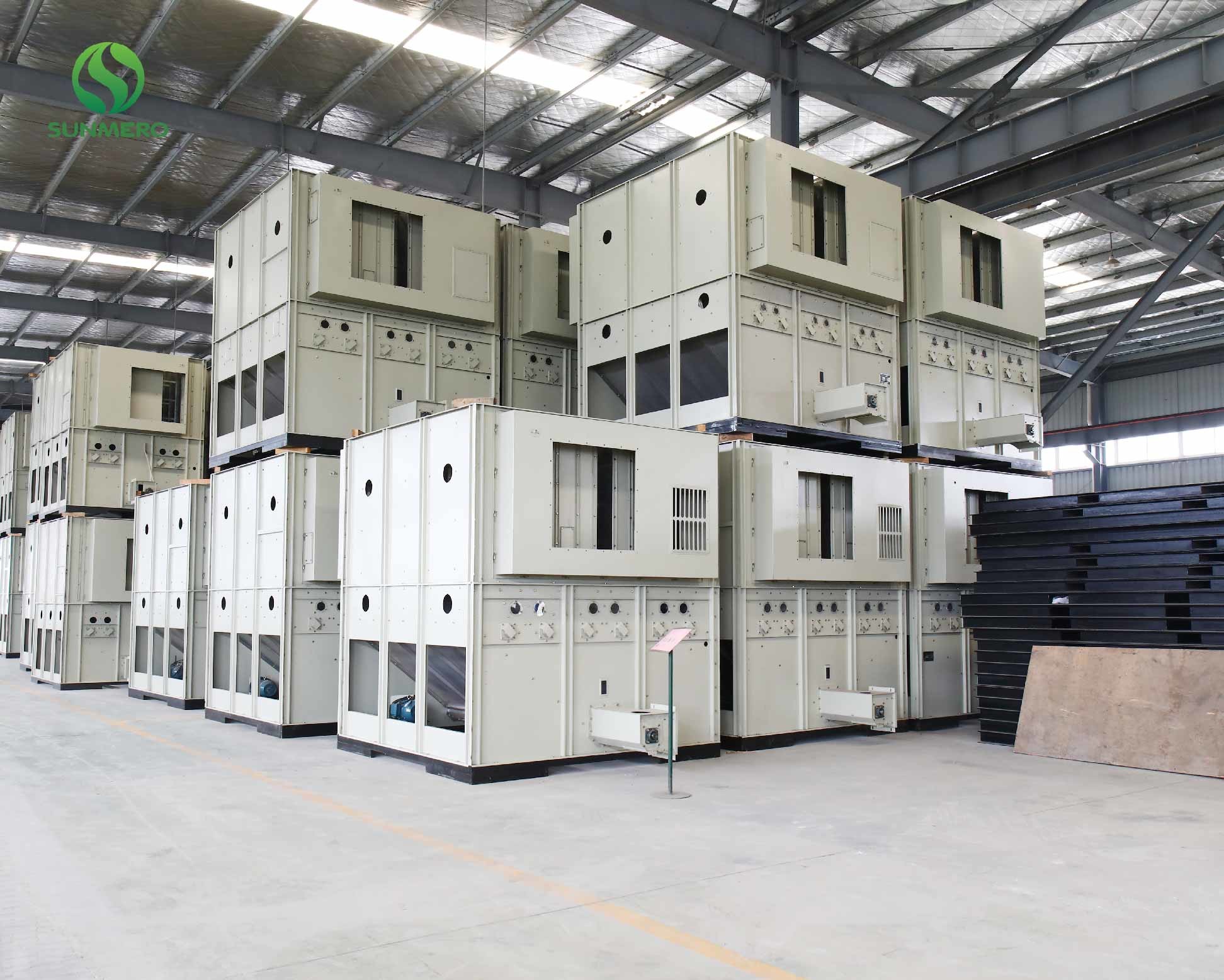 22Ton 380V High Efficiency Rice Mill Dryer For Indonesia Rice Milling Plant
