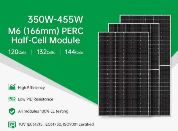 Quality Half Cell IP67 Grade A Waterproof  Home Solar Panel System 450W 166Mm for sale