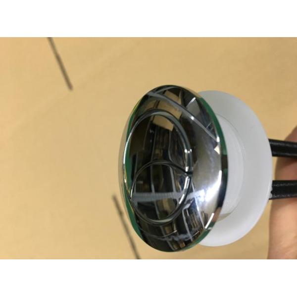 Electroplate Toilet Flush Button , ABS Dual Flush Toilet Button Hand Press Type