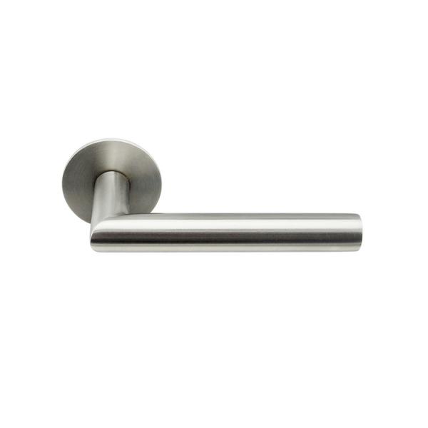 Quality Modern door handle exterior door handle with magnetic round rose door lever for sale