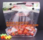 slider Zipper Top, Vest Handle Pouch Bags, Keep Fresh pouch Bag with air Holes