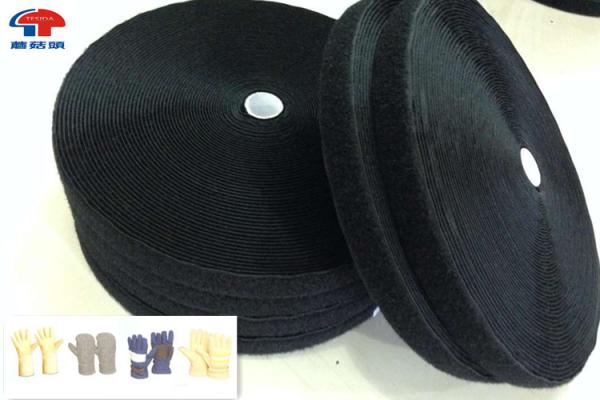 Quality Double Sided Hook Loop Tape Adhesive , Flame Retardant Hi Vis 100% Nylon for sale