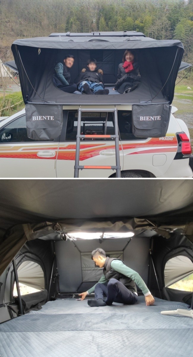 4X4 Vehicles Van Roof Top 4 People Tent Hardshell Car Roof Tent for Car