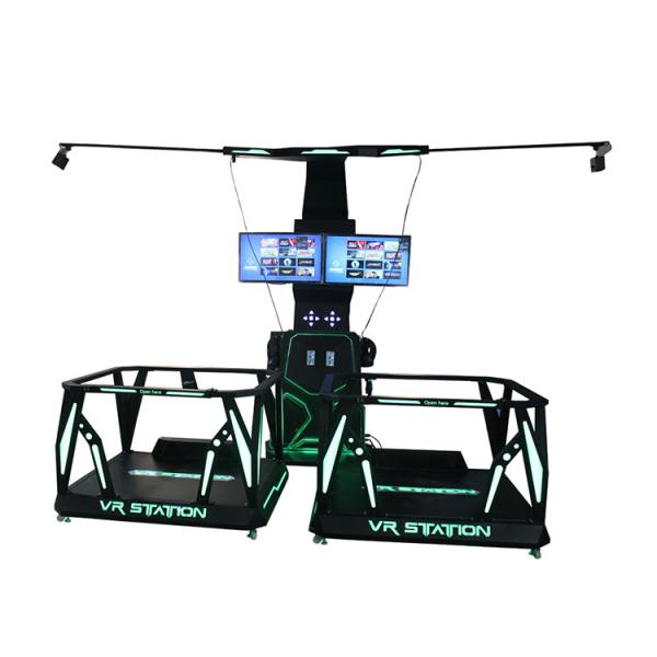 Quality 2 Person 9D VR Walking Station Space Platform 24 Inch Display For Theme Park for sale