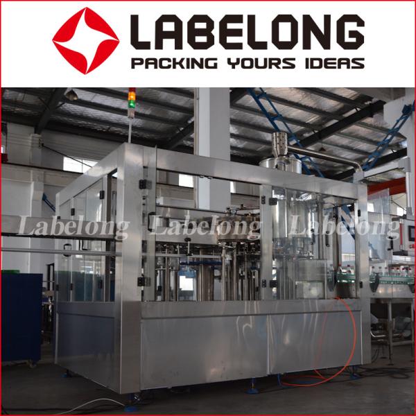 Automatic Bottle Filling And Capping Machine , PLC Control Beverage Bottling