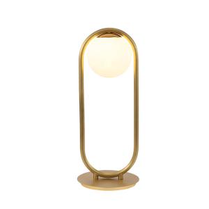 China Contemporary Glass Ball Table Desk Lamp For Bedroom on sale