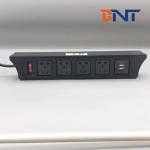 Office multifunctional under table install universal power socket with usb ports