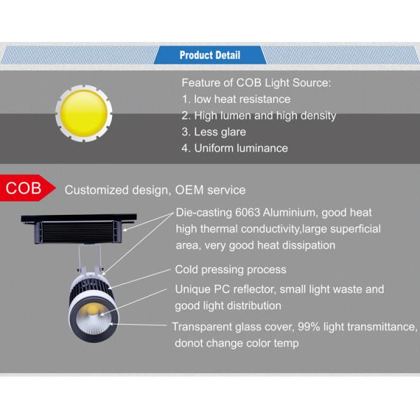 Supply indoor 30w gallery LED track lighting