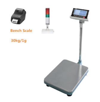 Quality BW-3040-30kg /1g alloy steel Weighing platform Bench Scale IP66 with indicator alarm 30000 divisions and 3 RELAYS for sale