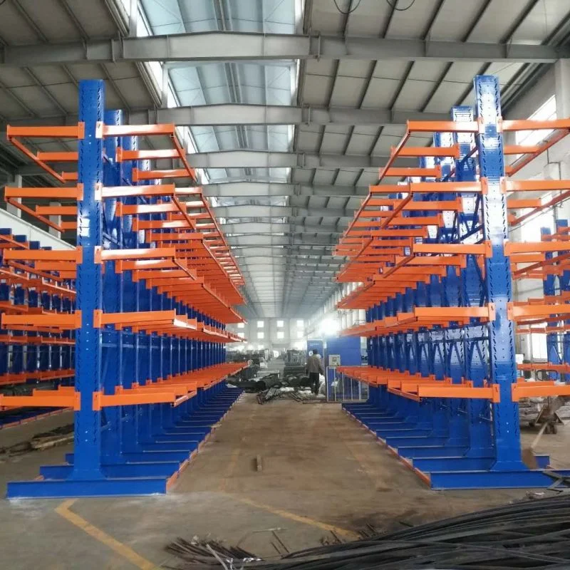 Factory 3000kg Bearing Wall Mounted Heavy Duty Warehouse Storage Shelves Industrial Pipe Shelving Cantilever Shelf