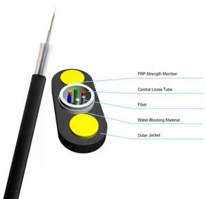 1.0 FRP GYFXTY Fiber Optic Cord UV Proof 12 Core Single Mode