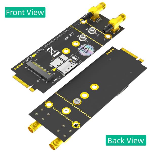 M.2(NGFF) Key B Adapter With SIM card and Antenna for 3G/4G/5G Module