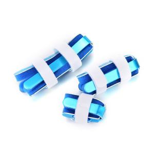 China Blue color finger support brace S M L size aluminum finger splint stable support on sale
