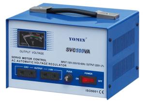 China Single Phase Servo Motor Stabilizer , AC Automatic Voltage Stabilizer SVC 500VA on sale