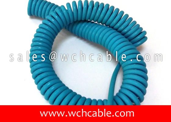 Quality UL20937 Light Duty Electronic Interconnection Spring Coiled Cable 80C 30V for sale