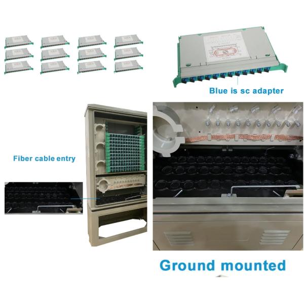FTTH Outdoor Waterproof Fiber Optic Cable Handover Box 144 Fibers Weather-Resistant
