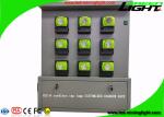 GLC-6 Cordless Cap Lamp Mining Hard Hat Lights Charging Rack With 18 Units