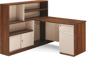 China E0 / E1 Board Wooden Computer Table 1.5M With File Storage Cabinet on sale