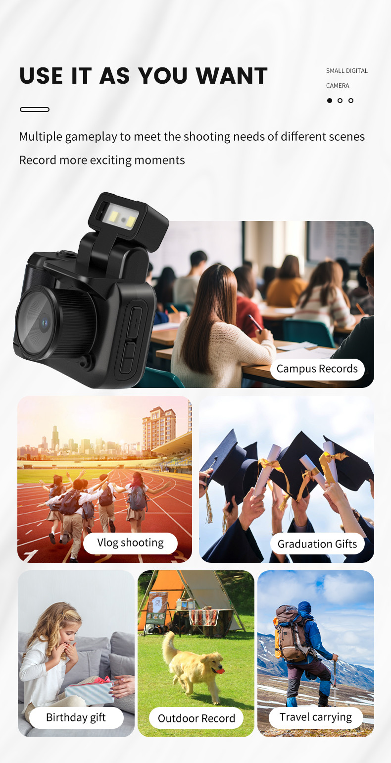 Mini Camera With Screen HD 1080p With Flash Lamp And Battery Dock Portable Retro Ultra Compact Mini Camera Video Recorder Y4000