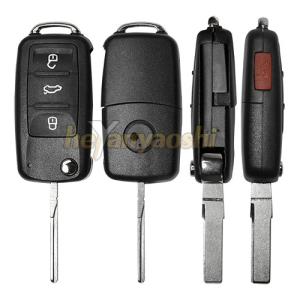 Vw 4 Buttons Smart Key Shell with Emergency Key Insert