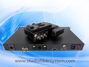 Studio camera to fiber system with OpticalCon Duo Interface powered by hybird cable