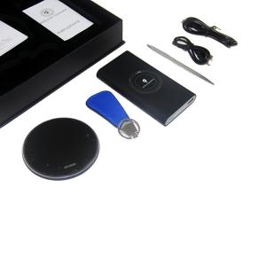China Wireless Charger Keychain Pen Corporate Gift Box Customized Charging Power Supply on sale